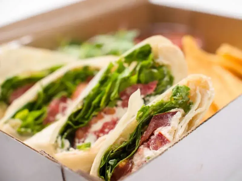 Bacon & Wilted Spinach Sandwich