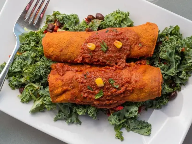 Black Bean & Vegetable Enchiladas