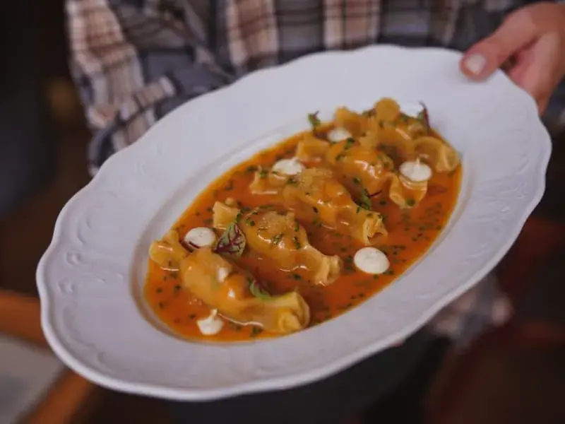 Cheese & Tomato Tortellini in a Creamy Sauce