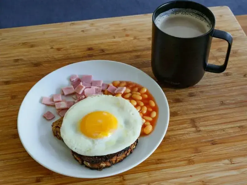 Cheesy Beans on Toast with a Fried Egg