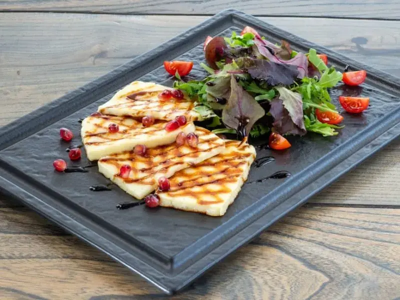 Halloumi & Veg Wrap with Yoghurt Dressing