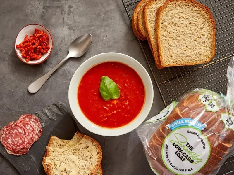 Ham & Cheese Toastie with Quick Tomato Soup