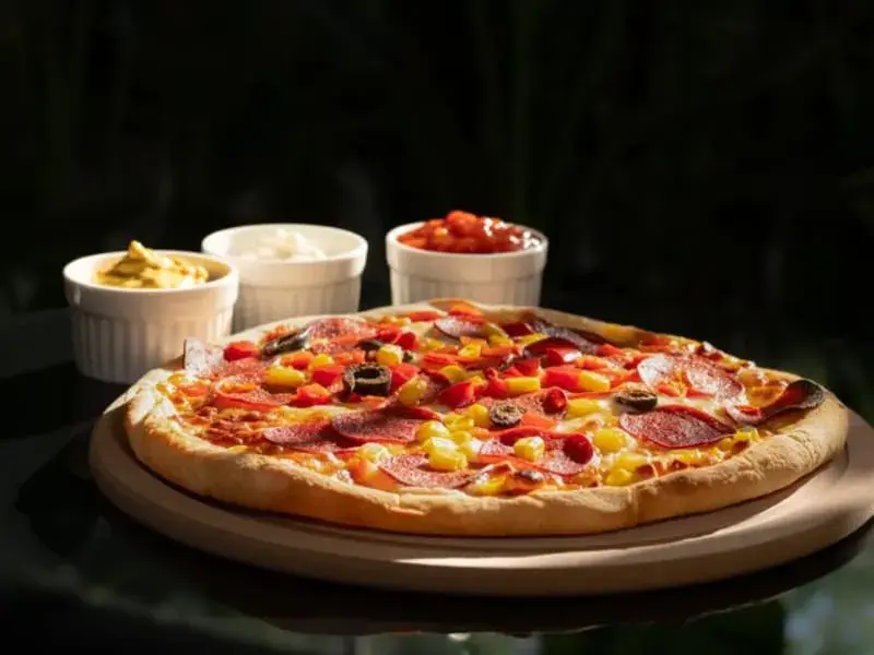 Quick Naan Bread Pizzas with Cheese & Peppers