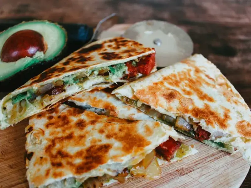 Speedy Chickpea & Spinach Quesadillas